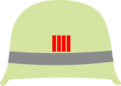 Helmaufkleber Feuerwehr Helmkennzeichnung BLAU Rettungsdiensthelfer - Fireandkisses