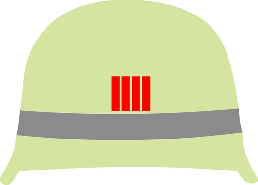Helmaufkleber Feuerwehr Helmkennzeichnung BLAU Rettungsdiensthelfer - Fireandkisses