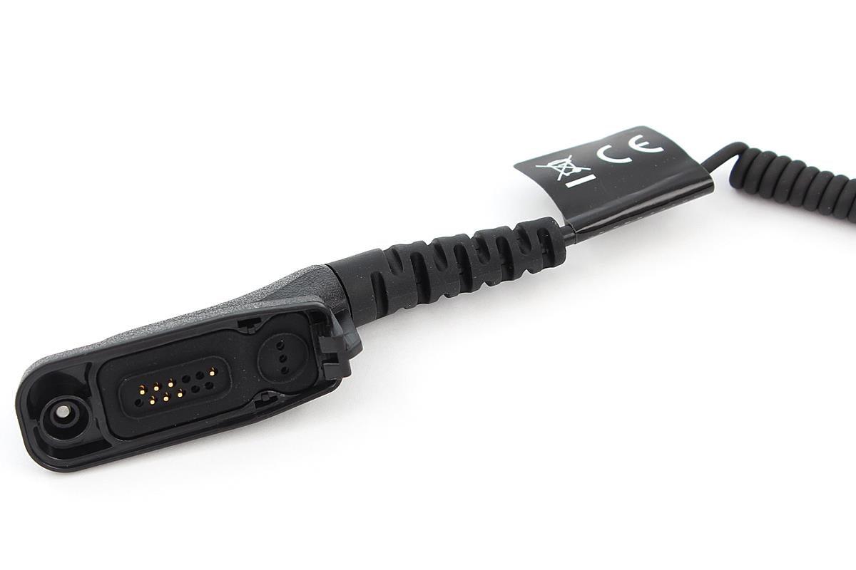 Schallschlauch-Headset 2 Kabel-Lösung für Motorola MTP850FuG / DP4400 u. Moto TRB - Fireandkisses